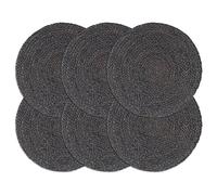 Placemats Soft Handmade Table Placement Table Runner Decor Plain Round vidaXL