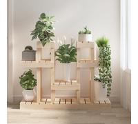 vidaXL Plant Stand 104.5x25x77.5 cm Solid Wood Pine