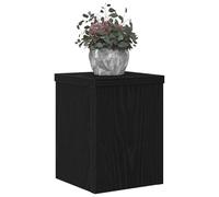 vidaXL Plant Stand 2 pcs Black Oak 15 x 15 x 20 cm Engineered Wood