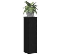 vidaXL Plant Stand 2 pcs Black Oak 17 x 17 x 60 cm Engineered Wood, Living Room Decor, Contemporary Plant Stand, Outdoor Display, Modern Tiered Rack, Elevated Holder for Stylish Arrangement