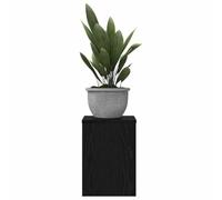 vidaXL Plant Stand 2 pcs Black oak 25 x 25 x 35 cm Engineered Wood, Living Room Plant Stand, Rectangular Display, Indoor Planter for Herbs, Botanical Decor, Outdoor Garden Accessory