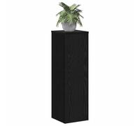 vidaXL Plant Stand 2 pcs Black Oak 25 x 25 x 80 cm Engineered Wood, Living Room Decor, Contemporary Plant Stand, Outdoor Display, Modern Tiered Rack, Elevated Holder for Stylish Arrangement