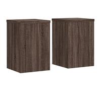vidaXL Plant Stands 2 pcs, Plant Pot Stand for Indoor Living Room, Plant Holder for Decorative, Flower Stand Flower Pot, Brown Oak Engineered Wood