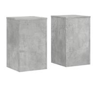 vidaXL Plant Stand 2 pcs Concrete Grey 30 x 30 x 50 cm Engineered Wood