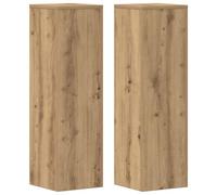 vidaXL Plant Stand 2pcs, Plant Pot Stand for Indoor Living Room, Plant Holder for Decorative, Flower Stand Flower Pot, Artisan Oak Engineered Wood