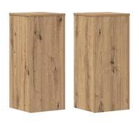 vidaXL Plant Stands, 2 pcs Plant Pot Stand, Artisan Oak, 30x30x70 cm, Engineered wood