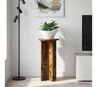 vidaXL Plant Stand 2 pcs Smoked Oak 29.5 x 29.5 x 60 cm