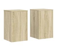 vidaXL Plant Stands 2 pcs, Plant Pot Stand for Indoor Living Room, Plant Holder for Decorative, Flower Stand Flower Pot, Sonoma Oak Engineered wood