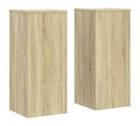 (sonoma oak, 30 x 30 x 70 cm) vidaXL Plant Stands Garden Plant Pot Holder Flower Stand 2 pcs Engineered wood