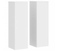 vidaXL Plant Stand 2pcs, Plant Pot Stand for Indoor Living Room, Plant Holder for Decorative, Flower Stand Flower Pot, White Engineered Wood