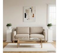 VidaXL Plant Stand 2 Pcs White 30.5 X 30 X 60.5 Cm Engineered Wood