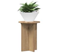 vidaXL Plant Stand 2 Pieces Artisan Oak Diameter 29.5 x 40 cm Wood Material