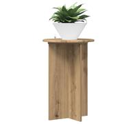 vidaXL Plant Stand 2 Pieces Artisan Oak Diameter 40 x 60 cm Wood Material Plant Stand for Home, Modern Moisture-resistant Construction, Minimalist Stand, Urban Jungle Accessory