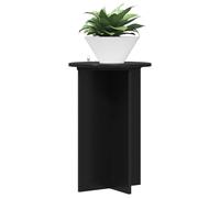 vidaXL Plant Stand, 2 Pieces, Black, Diameter 40 x 60 cm, Wood Material, Plant Stand for Home, Modern, Moisture-resistant Construction, Minimalist Stand, Urban Jungle Accessory