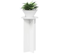 vidaXL Plant Stand 2 Pieces High Gloss White 29.5 x 29.5 x 60 cm, Plant Stand for Home, Modern Moisture-resistant Construction, Minimalist Stand, Urban Jungle Accessory