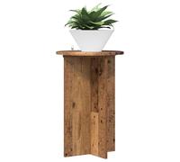 vidaXL Plant Stand 2 Pieces Old Wood Diameter 40 x 60 cm Wood Material Plant Stand for Home, Modern Moisture-resistant Construction, Minimalist Stand, Urban Jungle Accessory