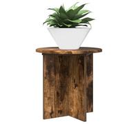 vidaXL Plant Stand 2 Pieces Smoked Oak 40 x 40 x 40 cm, Plant Stand for Home, Modern Moisture-resistant Construction, Minimalist Stand, Urban Jungle Accessory