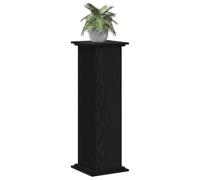 vidaXL Plant Stand Black Oak 33 x 33 x 100 cm Engineered wood