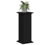 vidaXL Plant Stand Black Oak 33 x 33 x 80 cm Engineered wood, Garden and Terrace, Modern Plant Stand, Durable Decorative, Indoor Outdoor Holder, Contemporary Display