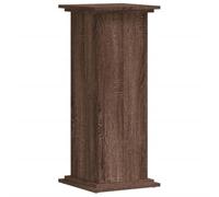 vidaXL Plant Stand Pot Holder – Brown Oak Engineered Wood, Hollow Stable Design, 33 x 33 x 80 cm