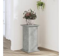 vidaXL Plant Stand Pot Holder - Engineered Wood, Concrete Grey, 33 x 33 x 60 cm, 60 kg Capacity - Modern Minimalistic Design