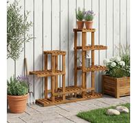 VidaXL Plant Stand Natural 118 X 25 X 96.5 Cm Solid Wood