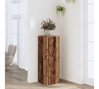vidaXL Plant Stand Old Wood 33x33x100 cm Engineered Wood