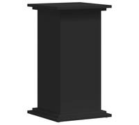 vidaXL Plant Stand Patio Pot Holder Engineered Wood Black - Indoor/Outdoor Flowerpot Display, 33 x 33 x 60 cm, up to 60kg