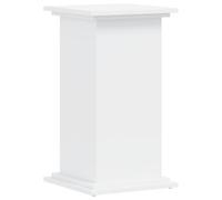 vidaXL Plant Stand Patio Pot Holder - White Engineered Wood 33x33x60cm - Indoor/Outdoor Flowerpot Display
