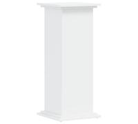 vidaXL Plant Stand Patio Pot Holder - White Engineered Wood - 33x33x80 cm - Holds Up to 60 kg - Modern Decor