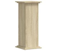 vidaXL Plant Stand Pot Holder - Engineered Wood - Sonoma Oak - Large Top Surface - Indoor Decor - 33 x 33 x 80 cm
