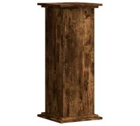 vidaXL Plant Stand Pot Holder - Smoked Oak Engineered Wood - 33x33x80 cm - Modern Minimalistic Flower Stand