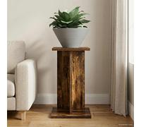 vidaXL Plant Stand Smoked Oak 25 x 25.5 x 40.5 cm Engineered Wood