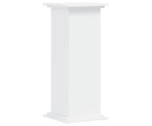 vidaXL Plant Stand White 33 x 33 x 80 cm Engineered wood | Looks great with its matte finish, Made from engineered wood, Heavy base to stop it from tipping