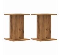Plant Stands Garden Plant Pot Holder Flower Stand 2 pcs Engineered Wood vidaXL