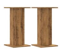 vidaXL Plant Stands 2 pcs Artisian Oak 30x30x60 cm Engineered Wood