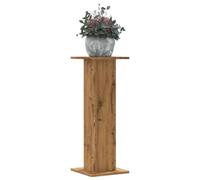 vidaXL Plant Stand, Pack of 2, Flower Stand, Hollow Construction, Decorative Column, Pedestal for Plants, Decorative Items, Flower Stool, Flower Column, Artisan Oak Wood Material