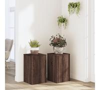 vidaXL Plant Stands 2 pcs Brown Oak 30x30x50 cm Engineered wood
