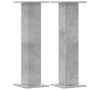 vidaXL Plant Stands 2 pcs Concrete Grey 30x30x95 cm Engineered Wood