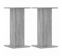vidaXL Plant Stands 2 pcs Grey Sonoma 30x30x60 cm Engineered Wood | Heavy bases make them stable, Great for indoors and decorative items, Engineered wood holds up against moisture
