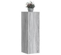 vidaXL Plant Stands 2 pcs Grey Sonoma 33x33x100 cm Engineered Wood