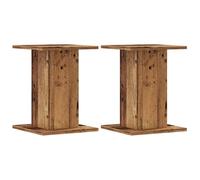 vidaXL Plant Stands 2 pcs, Plant Pot Stand for Indoor Living Room, Plant Holder for Decorative, Flower Stand Flower Pot, Old Wood Engineered Wood
