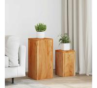 vidaXL Plant Stands 2 pcs Solid Acacia Wood