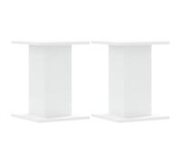 vidaXL Plant Stands 2 pcs White 30x30x40 cm Engineered Wood