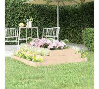 vidaXL Planter 110x110x27 cm Solid Wood Pine 01 UK HOT