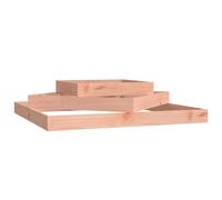 vidaXL Planter 112x112x27 cm Solid Wood Douglas Raised Bed Flower Plant Pot