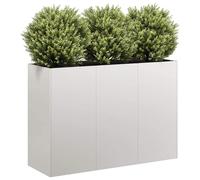 Planter Outdoor Flower Pot Garden Raised Bed Patio Plant Pot Steel vidaXL