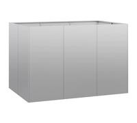 vidaXL Planter 120x80x80 cm Galvanised Steel plant pot plant stand raise bed