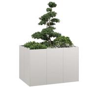 vidaXL Planter 120x80x80 cm Stainless Steel