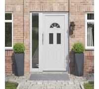 vidaXL Planter 2 pcs Anthracite 30 x 30 x 75 cm Steel
